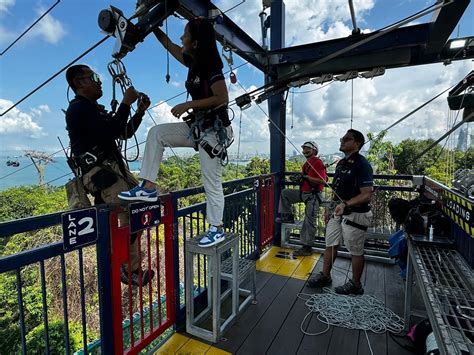Ziplining at Mega Adventure Park .